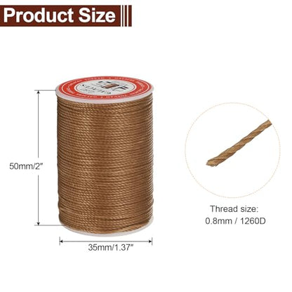Leather Sewing Waxed Thread 0.8mm 60Yards