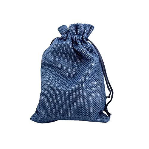Pack of 25 Burlap Gift Bags with Drawstring Linen Jewelry Pouches Wedding Hessian Jute Bags for Birthday Jewelry and Treat Pouches Party Wedding Favors Gift