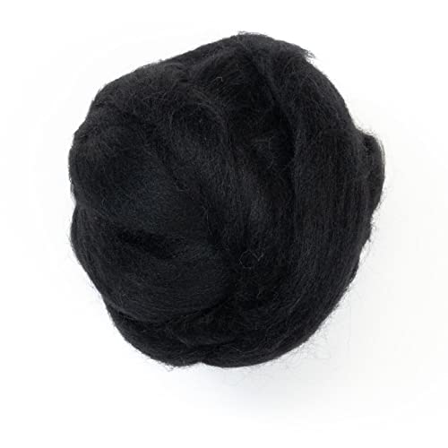 Colored Natural Bulk Wool roving (8 Ounce)