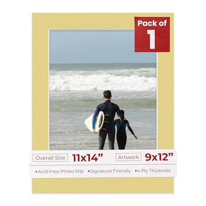 11x14 Mat Bevel Cut for 9x12 Photos