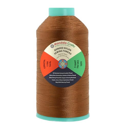Size 92 280D T90 Bourbon Brown Bonded Nylon Thread
