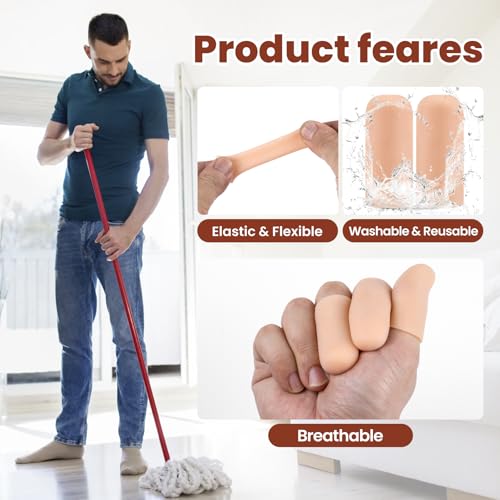6 Pcs Gel Finger Cots (6 Count)