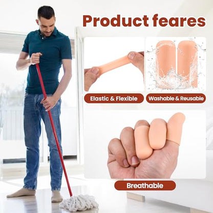 6 Pcs Gel Finger Cots (6 Count)