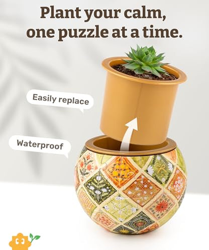 3D Puzzle Planter 80 Pieces (80 Count)
