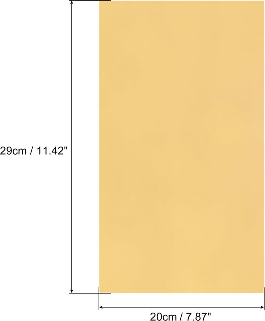 MECCANIXITY 50 Sheets Heat Reactive Foil, 20x29cm Laser Gold Foil Transfer Sheets Toner Reactive Foil Transfer Foil Sheets Hot Foil Stamping Paper for Crafts DIY Cardmaking Album Decoration