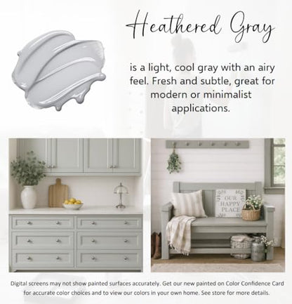 ALL-IN-ONE Paint by Heirloom Traditions, Heathered Gray, Quart (32 Fl Oz)