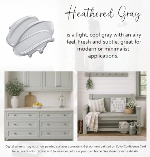 ALL-IN-ONE Paint by Heirloom Traditions, Heathered Gray, 8oz Sample (8 Fl Oz)