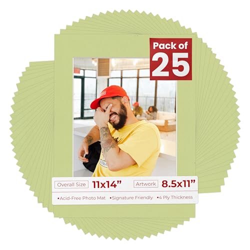 11x14 Mat for 8.5x11 Photo (25 Count)