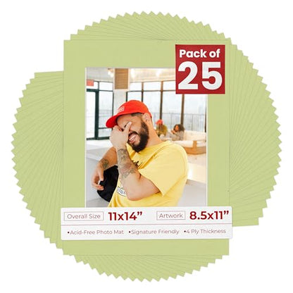 11x14 Mat for 8.5x11 Photo (25 Count)