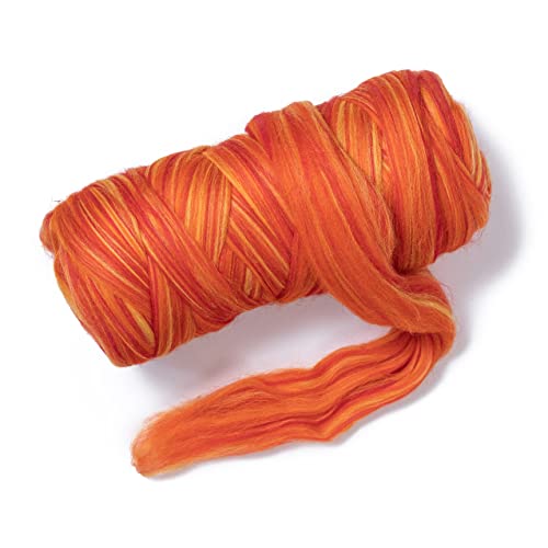 Multi Colored Natural Wool roving