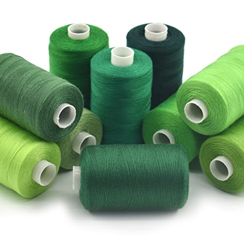 Sewing Thread 10 Color Sewing Industrial Purpose 1000 Yards Per Spool 40S (30000 Foot)