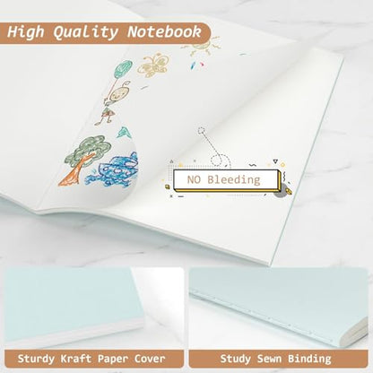 16 Pack Blank Notebook Journals Bulk