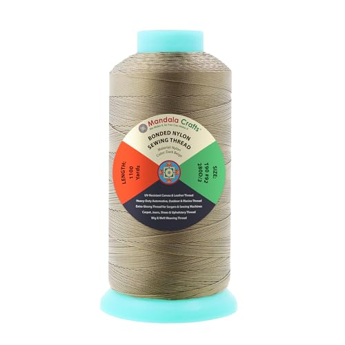 Size 92 280D T90 Dark Beige Bonded Nylon Thread