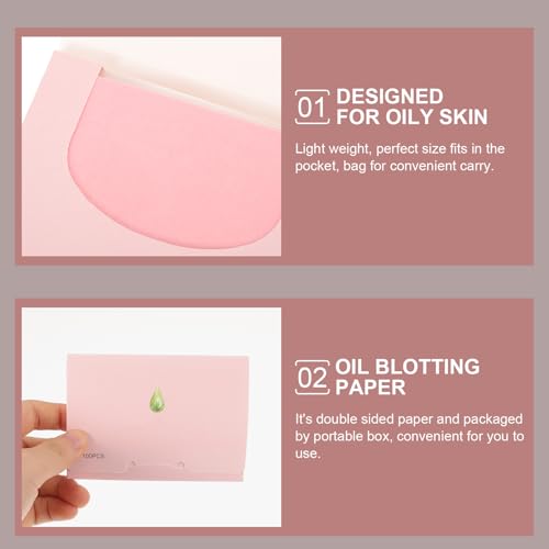 Oil Absorbing Sheets for Face 300 Count Aloe Scented Double