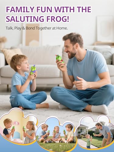 Kids Walkie Talkies Rechargeable Frog Toys Gift for Ages 3