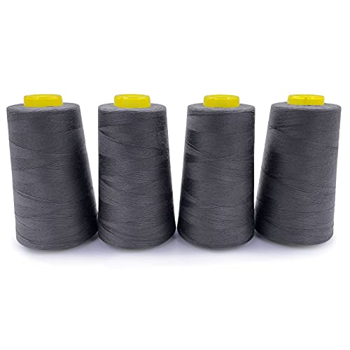 4 Cones of 3000 Yards Each Spool Thread for All Purpose (36000 Foot)