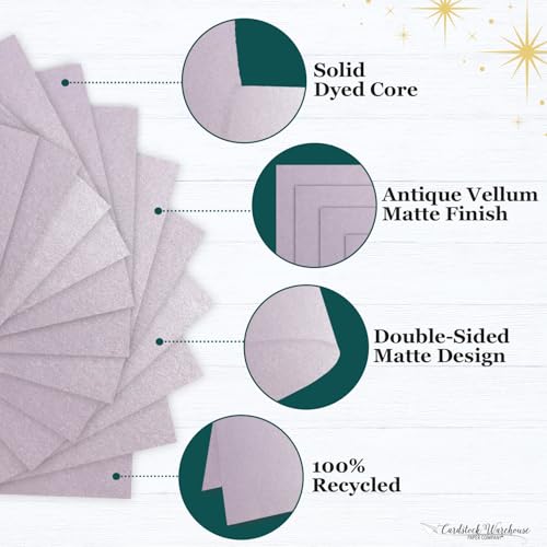 Cardstock Warehouse Stardream Kunzite Light Purple Cardstock Paper (25 Count)