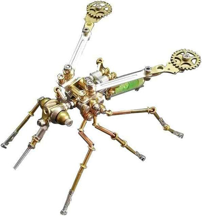 Mechanical 3D Steampunk Metal Puzzle Insects Mosquito Model Personalized Gifts Mind Relaxation Building Project Cool for Birthday (Mosquito)