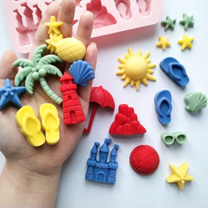 Summer Beach Theme Chocolate Molds (2 Count)