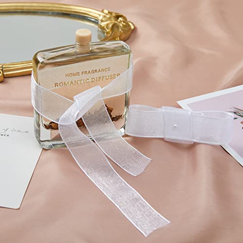 1 Inch Wide Sheer Chiffon Ribbon (75 Foot)