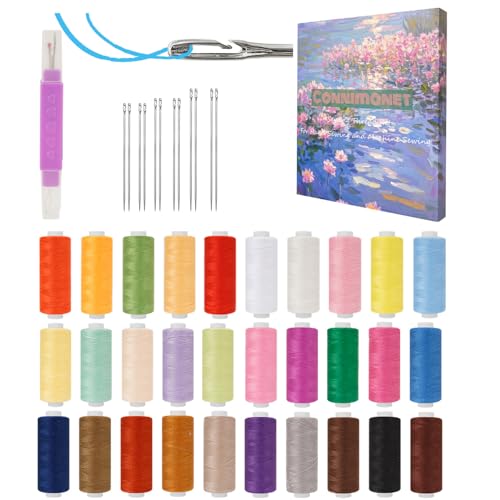30 Colors Sewing Thread Kit (32 Count)