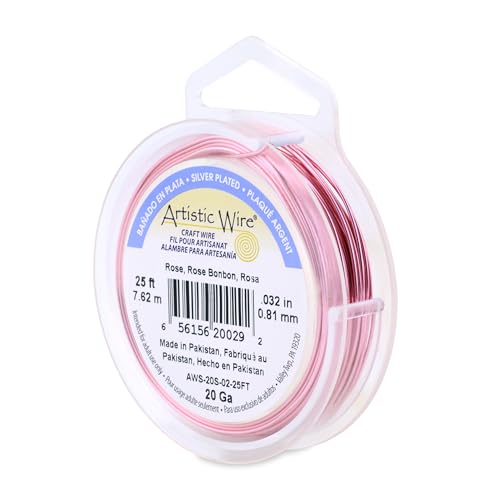 20 Gauge Silver Plated Tarnish Resistant Colored Copper Craft Wire