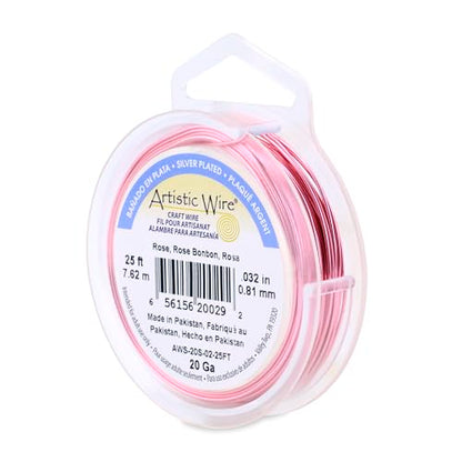 20 Gauge Silver Plated Tarnish Resistant Colored Copper Craft Wire