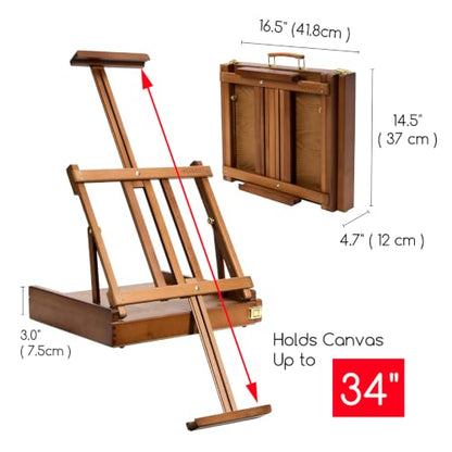 Portable Tabletop Easel for Painting