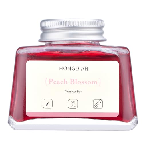 Hongdian Fountain Pen Bottled Ink Peach Blossom Color