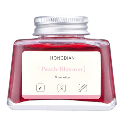 Hongdian Fountain Pen Bottled Ink Peach Blossom Color