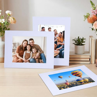 15 Pack White Picture Mats 12x16 for 8.5x11 Photos