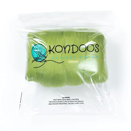 Colored Natural Wool roving (8 Ounce)