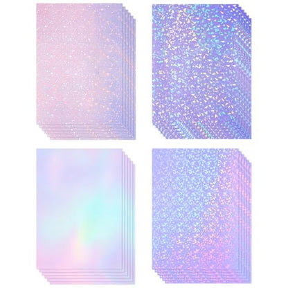 60 Sheets Holographic Laminate Sheets (60 Count)