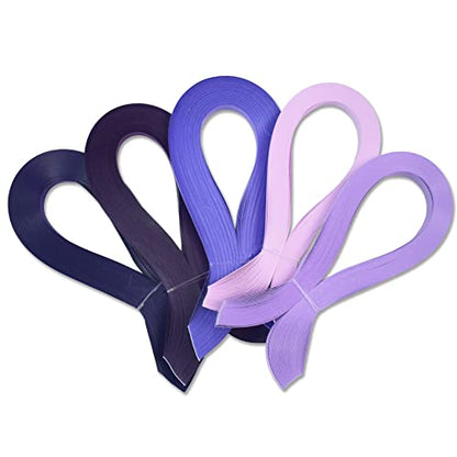 Purple Quilling Paper Strips for Craft Work