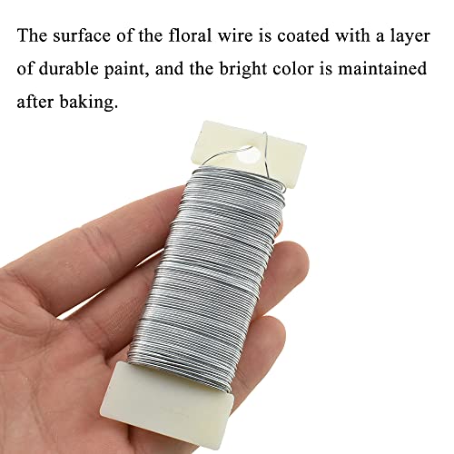 22Gauge Silver Flexible Metal Floral Wire (345 Foot)