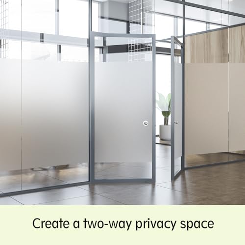 Frosted Glass Window Privacy Film Sun Blocking 35.4in x 6.5ft
