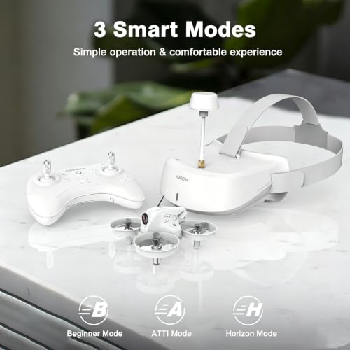 FPV Drone Kit with 120° Wide FPV Goggles