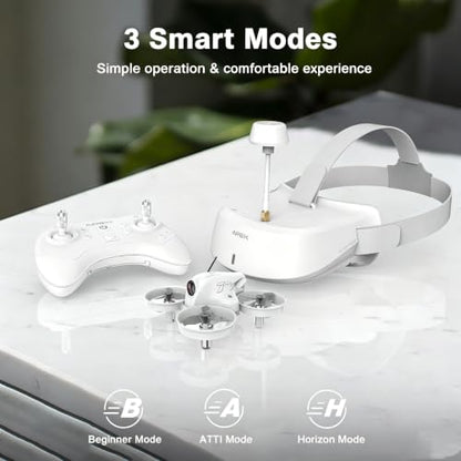 FPV Drone Kit with 120° Wide FPV Goggles