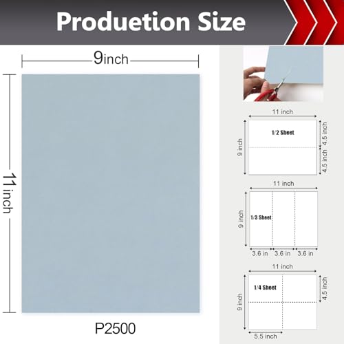 2500 Grit Wet Dry Sandpaper (12 Count)