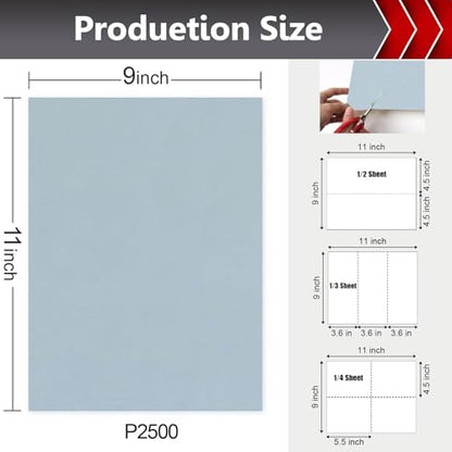 2500 Grit Wet Dry Sandpaper (12 Count)