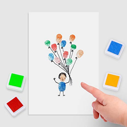 Ink Pad 12 Colors Washable Stamp Pad for Kids…