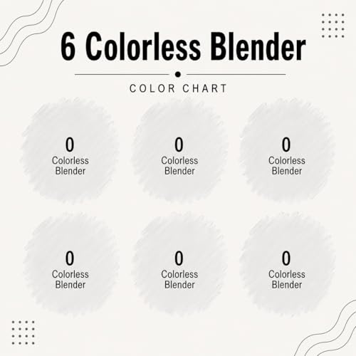 6 Pack Blender Colorless Alcohol Markers (6 Count)