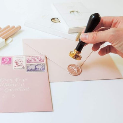 Metallic Champagne Rose Glue Gun Sealing Wax Sticks for Wax Stamp (8 Count)