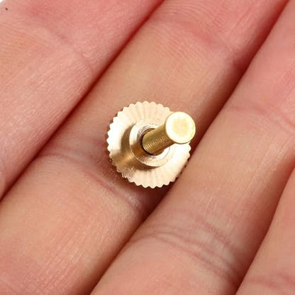 10 Sets Butterfly Cap Spike Horse Needles Metal Pin Back with Screw Caps for Crafting Brooches Badges Hat Pins Accessories (10 Count)