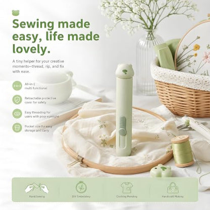 3-in-1 Automatic Needle Threader with Seam Ripper