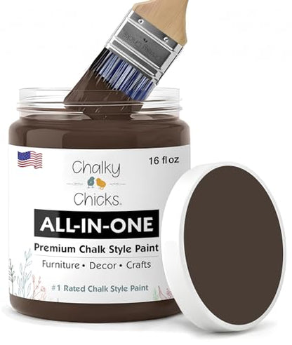 Alaskan Bear Brown 16 Fl Oz Chalk Paint for Furniture