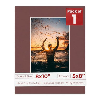 8x10 Mat Bevel Cut for 5x8 Photos