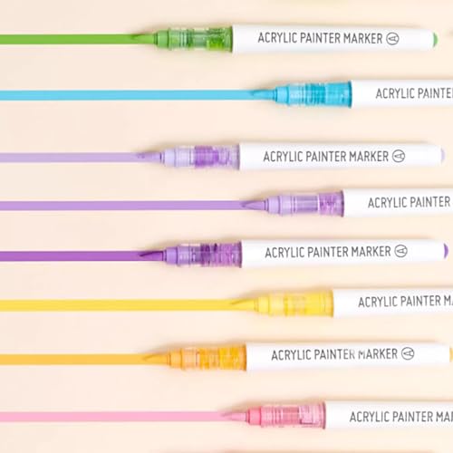 Water Based Acrylic Paint Markers Pink (9 Count)