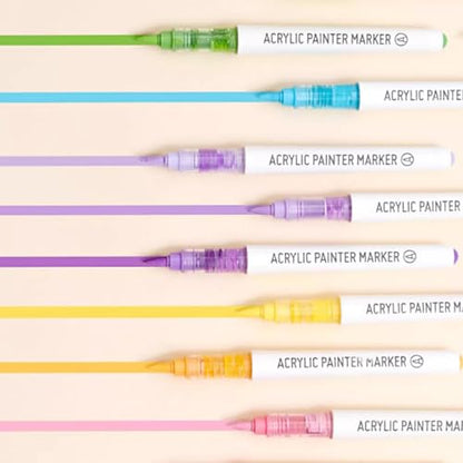 Water Based Acrylic Paint Markers (9 Count)