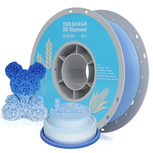TECSONAR Matte Rainbow 3D Printer Filament 1.75mm (35.27 Ounce)